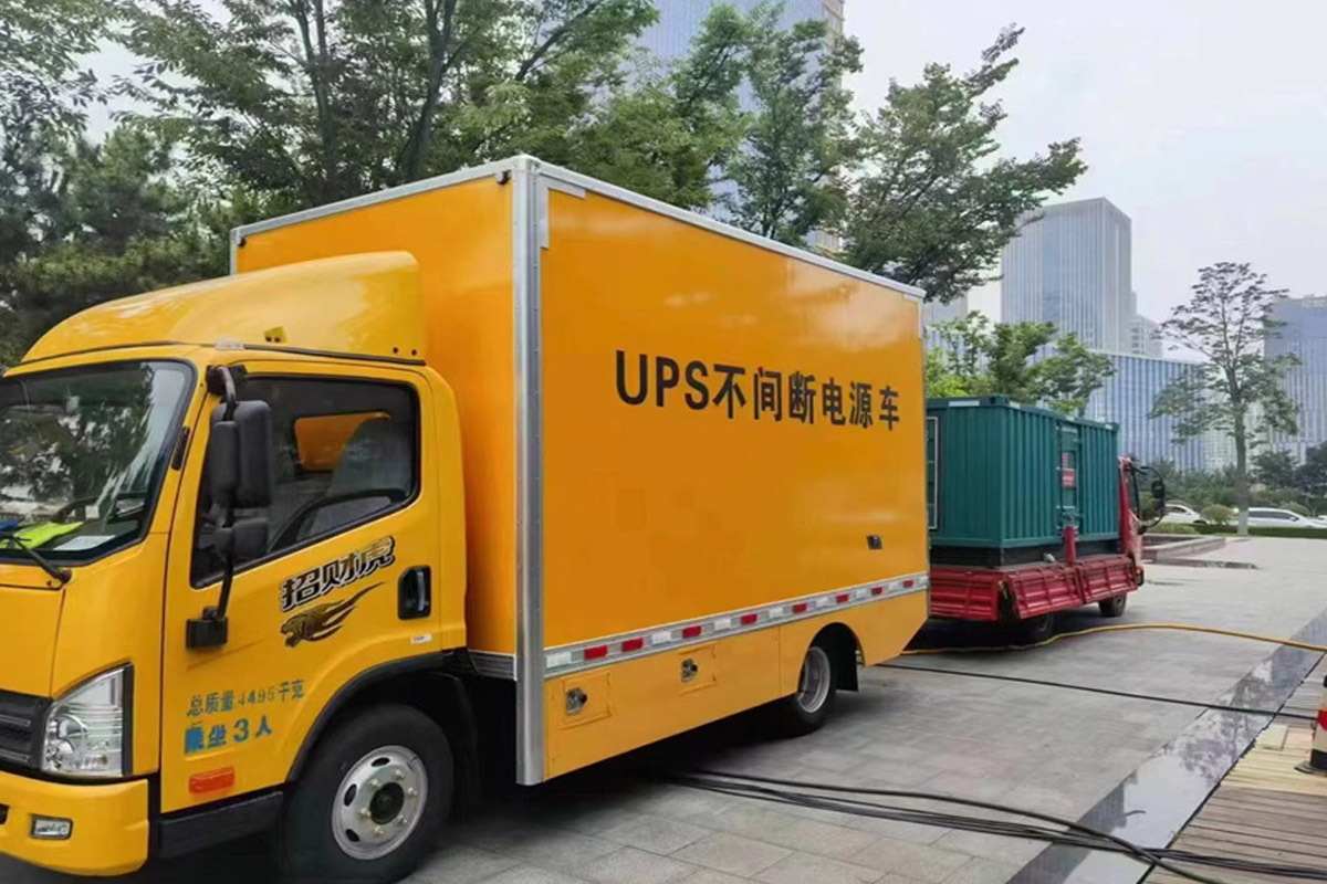 昭苏发电机租赁施工现场