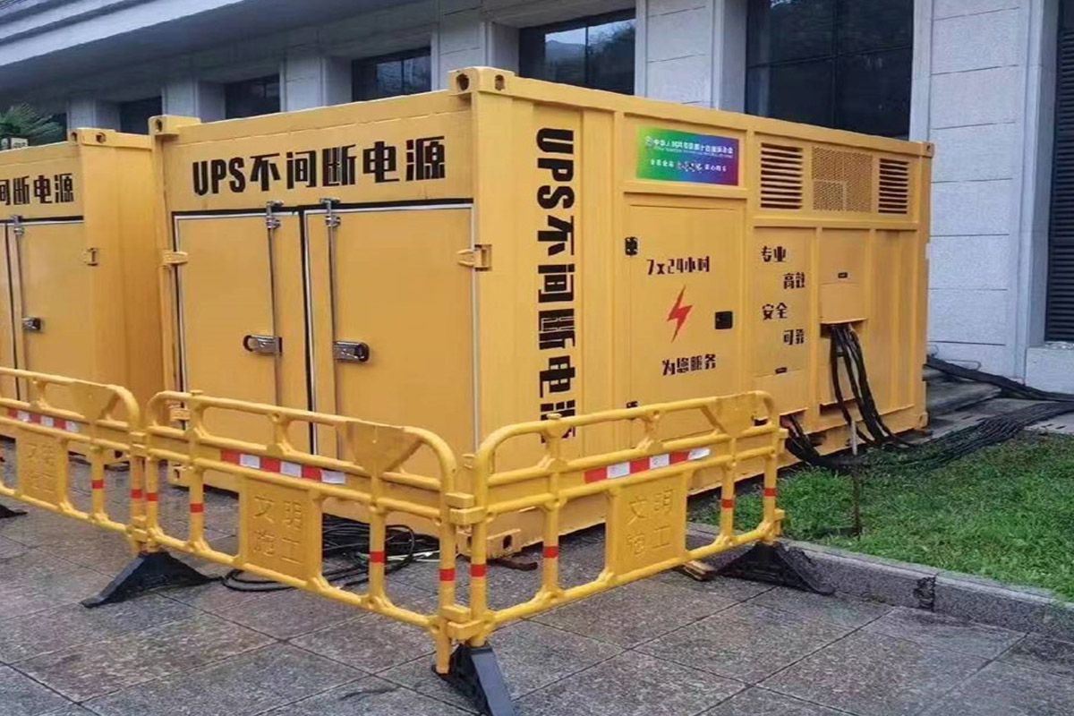 昭苏发电机租赁施工现场
